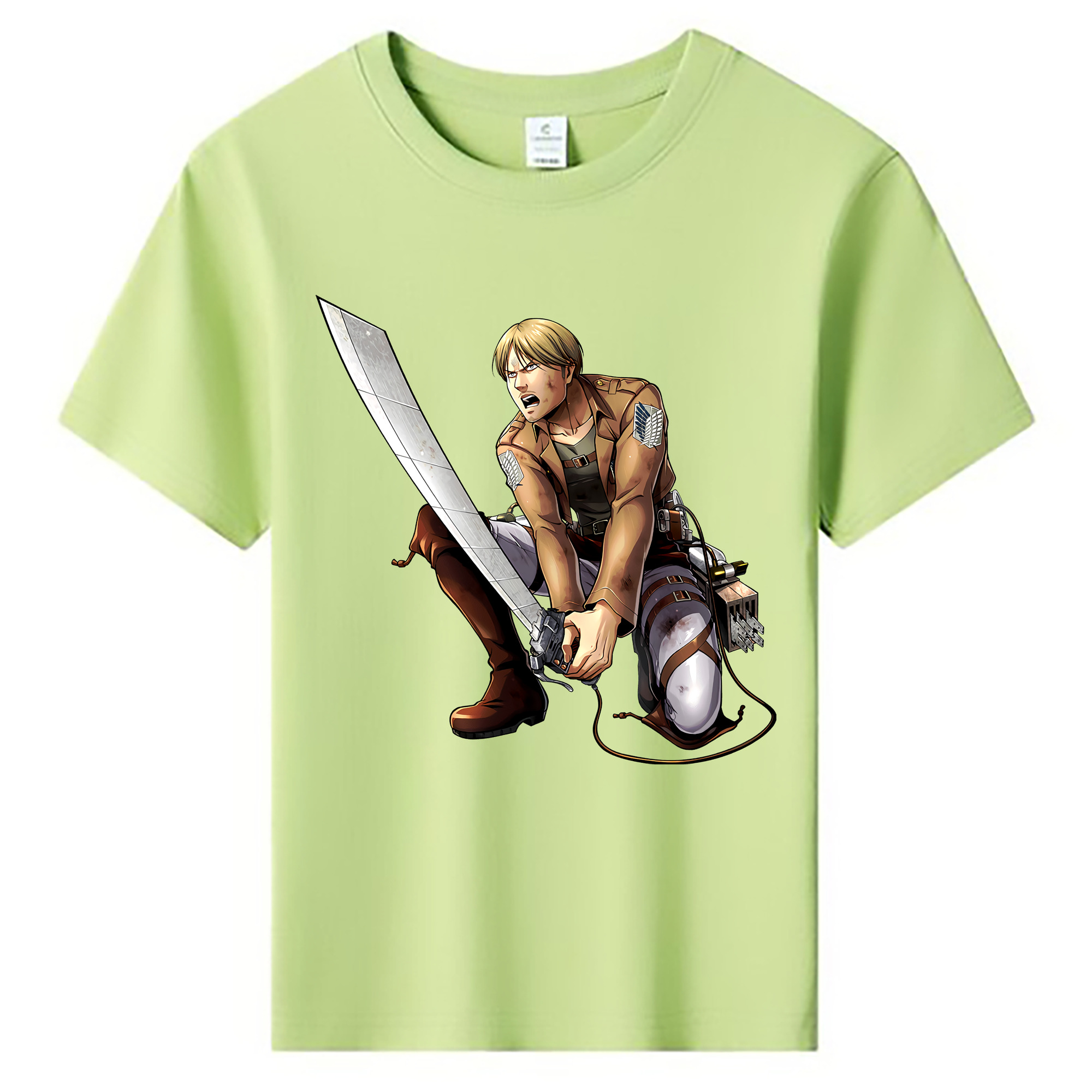 （画像用） 進撃の巨人 ミケ·ザカリアス Attack on Titan Mike Zakarius 綿100％キッズTシャツ（フロントプリント）